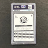 2013-14 NBA Hoops #164 Kyle Lowry Signed Card AUTO PSA Slabbed Raptors