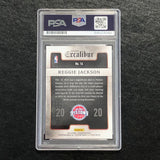 2015-16 Panini Excalibur Team 2020 #14 Reggie Jackson Signed Card Auto PSA/DNA Slabbed Pistons