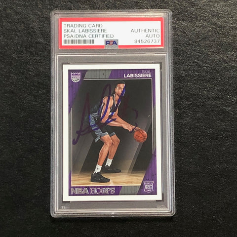 2016-17 NBA Hoops #284 Skal Labissiere Signed Card AUTO PSA Slabbed RC Kings