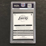 2014-15 NBA Hoops #191 Jeremy Lin Signed Card AUTO 10 PSA Slabbed Lakers