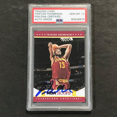 2012-13 NBA Hoops #226 TRISTAN THOMPSON Signed Card AUTO 10 PSA Slabbed Cavaliers
