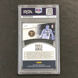 2019-20 Panini Prizm Dominance Silver #21 Nikola Jokic Signed AUTO 10 PSA Slabbed Nuggets