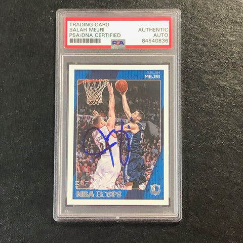 2016-17 NBA Hoops #210 Salah Mejri Signed Card AUTO PSA Slabbed Mavericks