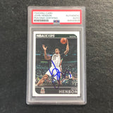 2014-15 NBA Hoops #150 John Henson Signed Card AUTO PSA Slabbed Bucks