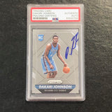 2015-16 Panini Prizm #315 Dakari Johnson Signed Card AUTO PSA Slabbed RC Thunder