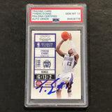 2010-11 Playoff Contenders Patches #15 Tyreke Evans Signed Card AUTO 10 PSA Slabbed Kings