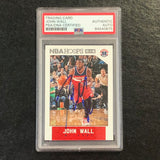 2015-16 NBA Hoops #20 John Wall Signed Card AUTO PSA Slabbed Wizards