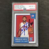 2015-16 NBA Hoops #297 Darrun Hilliard Signed Card AUTO 10 PSA Slabbed RC Pistons