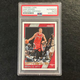 2016-17 NBA Hoops #118 Sam Dekker Signed Card AUTO PSA Slabbed Rockets