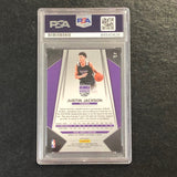 2017-18 Panini Prizm Green #27 JUSTIN JACKSON Signed Card AUTO PSA Slabbed RC Kings