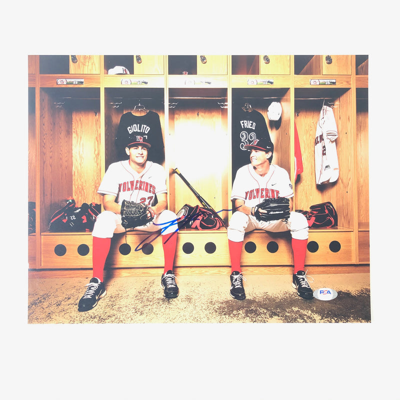 Lucas Giolito signed 11x14 Photo PSA/DNA Wolverines autographed