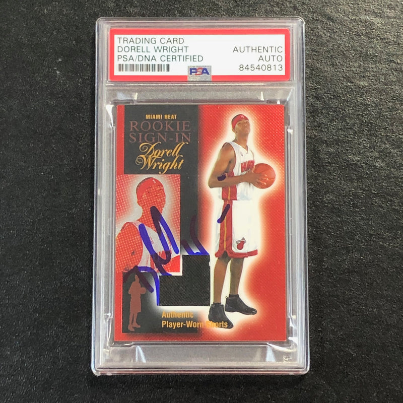 2004-05 Topps Rookie Sign-In #RSI-DW Dorell Wright Signed Card AUTO PSA Slabbed RC Heat