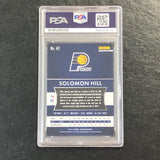 2015-16 Panini Prizm Green #42 Solomon Hill Signed Card AUTO PSA Slabbed Pacers
