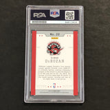 2013-14 NBA Hoops Action Shots #22 DeMar DeRozan Signed Card AUTO PSA Slabbed Raptors