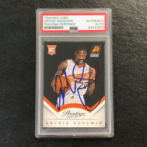 2013-14 Panini Prestige #187 Archie Goodwin Signed Card AUTO PSA Slabbed RC Suns