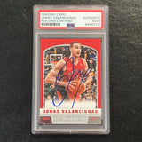 2012-13 Panini #265 Jonas Valanciunas Signed Card AUTO PSA Slabbed Toronto Raptors