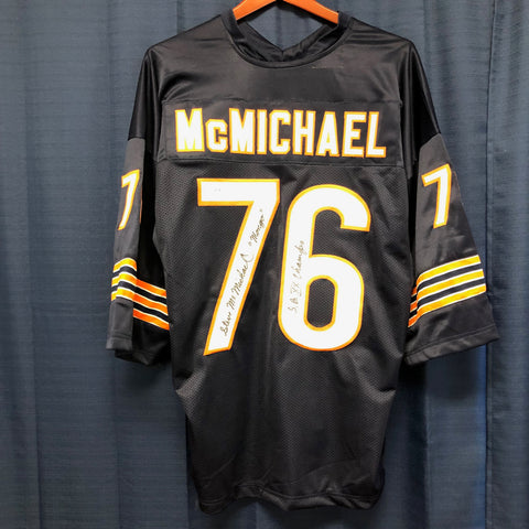 STEVE McMICHAEL Signed Jersey PSA/DNA Chicago Bears Autographed MONGO