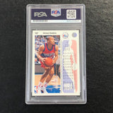 1992-93 Upper Deck #187 Hersey Hawkins Signed Card AUTO PSA Slabbed 76ers