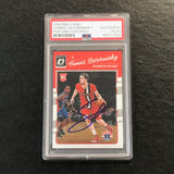 2016-17 Donruss Optic #190 Tomas Satoransky Signed Card AUTO PSA Slabbed RC Wizards