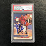 1993-94 Fleer Ultra #193 Calbert Cheaney Signed Card AUTO PSA Slabbed Bullets