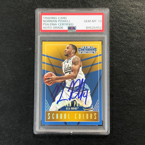 2015-16 Contenders Draft Picks #32 Norman Powell Signed Card AUTO 10 PSA Slabbed UCLA