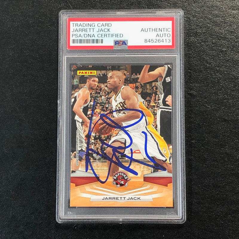 2009-10 Panini Basketball #51 Jarrett Jack Signed Card AUTO PSA Slabbed Raptors