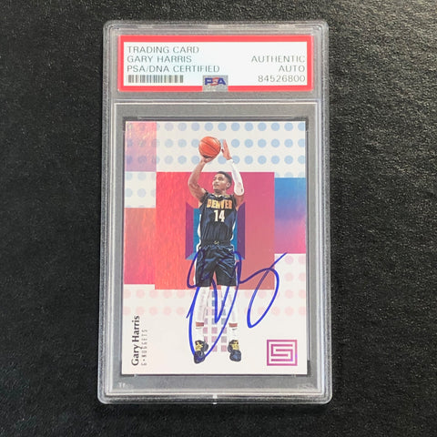 2017-18 Panini Status #45 Gary Harris Signed Card AUTO PSA Slabbed Nuggets