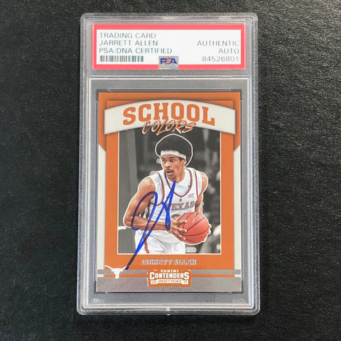 2017 Contenders Draft Picks #15 Jarrett Allen Signed Card AUTO PSA Slabbed Texas Longhorns