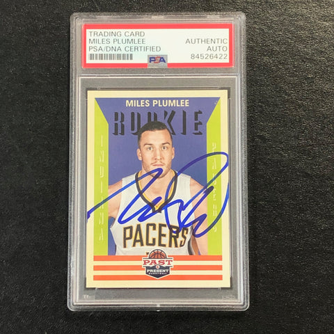 2012-13 Panini Past & Present #224 Miles Plumlee Signed Rookie Card AUTO PSA Slabbed RC Pacers