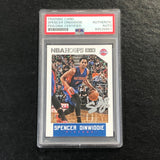 2015-16 NBA Hoops #228 Spencer Dinwiddie Signed Card AUTO PSA Slabbed Pistons