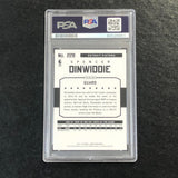 2015-16 NBA Hoops #228 Spencer Dinwiddie Signed Card AUTO PSA Slabbed Pistons