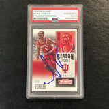 2016-17 Contenders Draft Picks #75 Noah Vonleh Signed Card AUTO PSA/DNA Slabbed Indiana