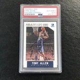 2015-16 NBA Hoops #100 Tony Allen Signed Card AUTO PSA Slabbed Grizzlies