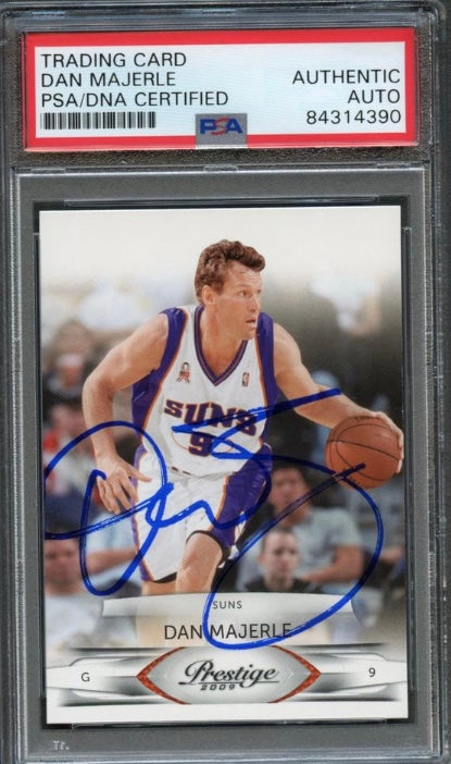 2009-10 Panini Prestige #133 Dan Majerle Signed Card AUTO PSA Slabbed