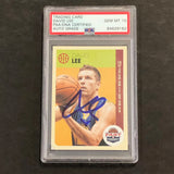 2012-13 Panini Past & Present #23 David Lee Signed Card AUTO 10 PSA Slabbed Warriors