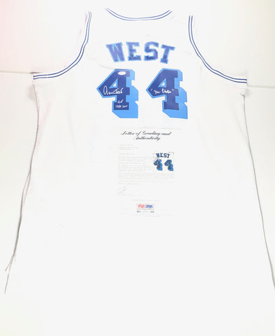 Jerry West signed jersey PSA/DNA Los Angeles Lakers Auto Grade 10 Gem Mint