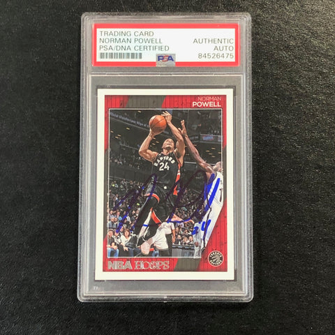 2016-17 NBA Hoops #228 Norman Powell Signed Card AUTO PSA Slabbed Raptors