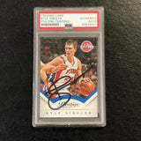 2013-14 Panini Prestige #7 Kyle Singler Signed Card AUTO 10 PSA Slabbed Pistons