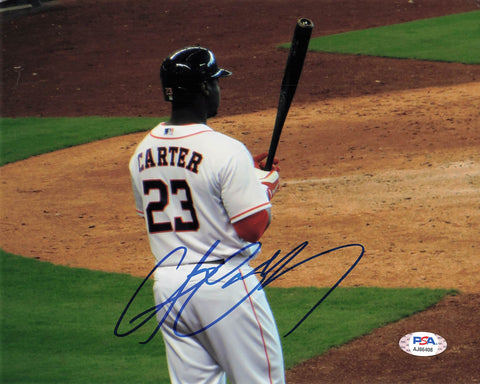 CHRIS CARTER signed 8x10 photo PSA/DNA Houston Astros Autographed