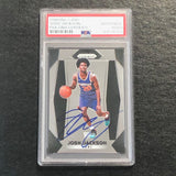 2017-18 Panini Prizm #61 Josh Jackson Signed Rookie Card AUTO PSA Slabbed RC Suns