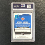 2018-19 Donruss Rated Rookie #163 Mitchell Robinson Signed Card AUTO PSA Slabbed RC Knicks