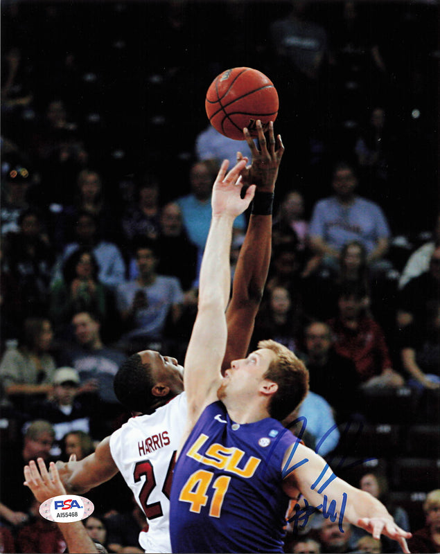 JUSTIN HAMILTON signed 8x10 photo PSA/DNA LSU Autographed