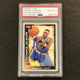 2008-09 Fleer #158 Stephen Jackson Signed Card AUTO 10 PSA Slabbed Warriors