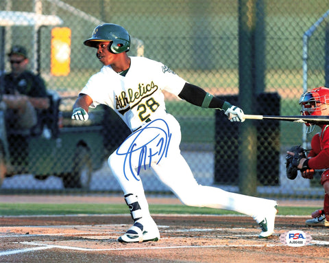 Lazaro Armenteros signed 8x10 photo PSA/DNA Oakland Athletics Autographed