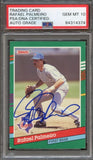 1991 Donruss #521 Rafael Palmeiro Signed Card AUTO 10 PSA Slabbed Rangers