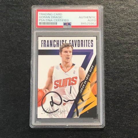 2014-15 Panini Prestige Franchise Favorites #24 Goran Dragic Signed Card AUTO PSA/DNA Slabbed Suns