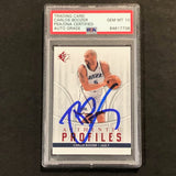 2008-09 SP Authentic Profiles #AP18 Carlos Boozer Signed Card AUTO 10 PSA Slabbed Jazz