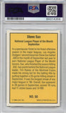 1986 Donruss Highlights #50 Steve Sax Signed Card AUTO 10 PSA Slabbed