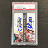 2010-11 Contenders Patches Starting Blocks #9 JAVALE MCGEE JOHN WALL Signed AUTO 10 PSA Slabbed Wizards