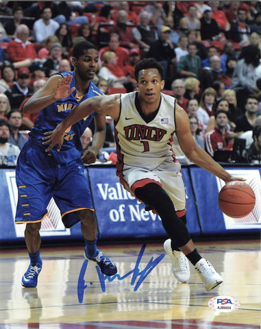 RASHAD VAUGHN signed 8x10 photo PSA/DNA UNLV Autographed